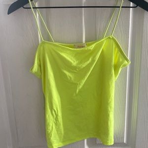 Bright green shirt
